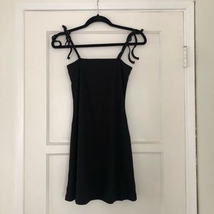 Ribbed Self-Tie Cami Dress